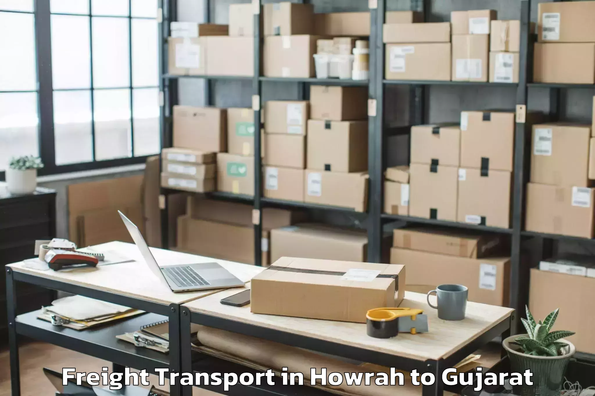 Book Your Howrah to Balasinor Freight Transport Today